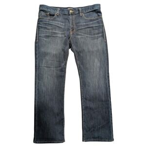 Fidelity Denim Mens 35 x 31‎ Straight Leg 50-11 Pitch Blue Premium Jeans